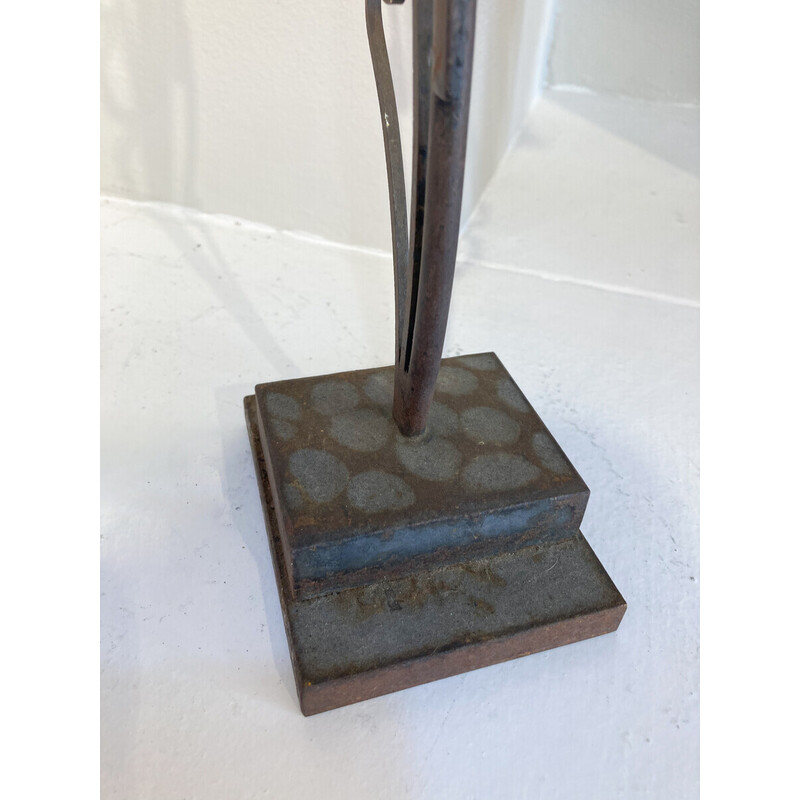 Mid-century bronze flower sculpture