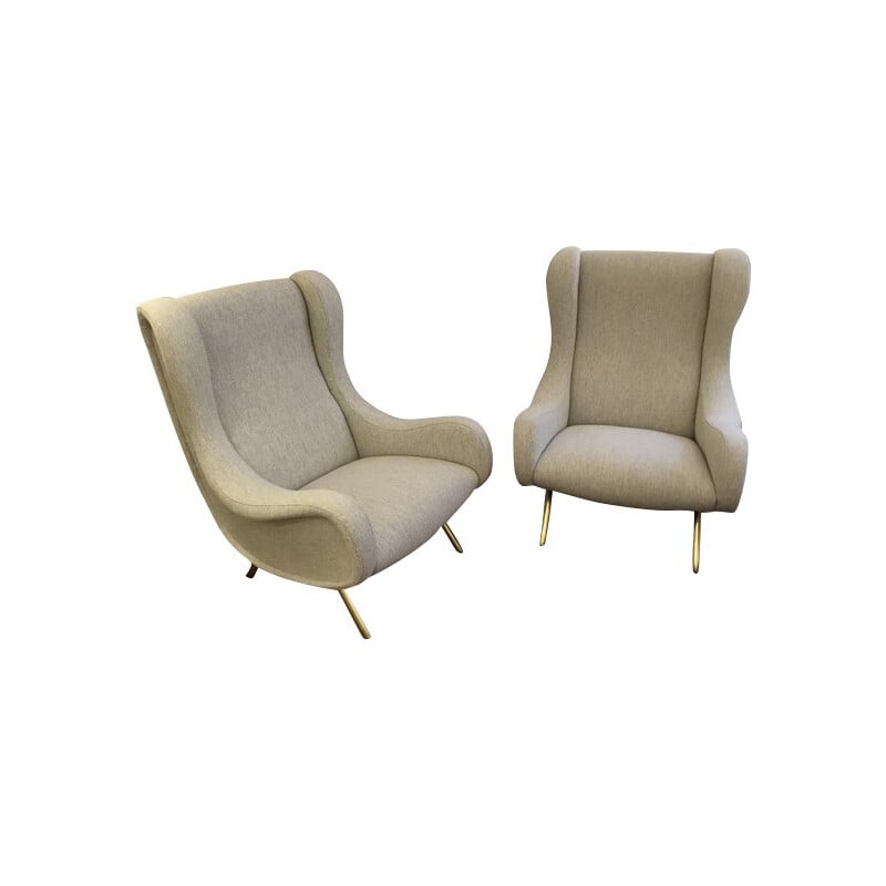 Pair of "Senior" armchairs, Marco ZANUSO - 1950s