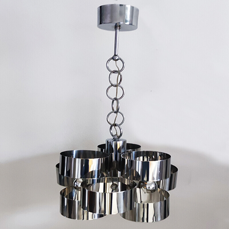 Vintage pendant lamp by Max Sauze for Sciolari, Italy 1960