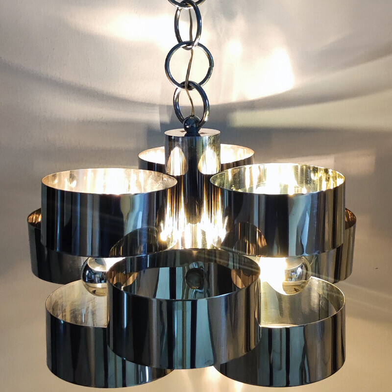 Vintage pendant lamp by Max Sauze for Sciolari, Italy 1960