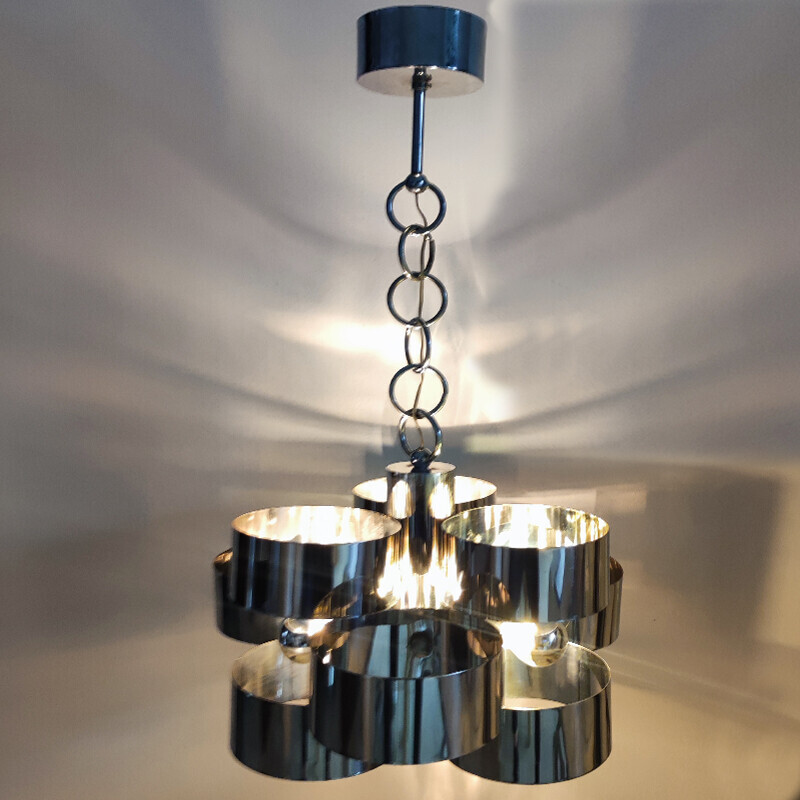 Vintage pendant lamp by Max Sauze for Sciolari, Italy 1960