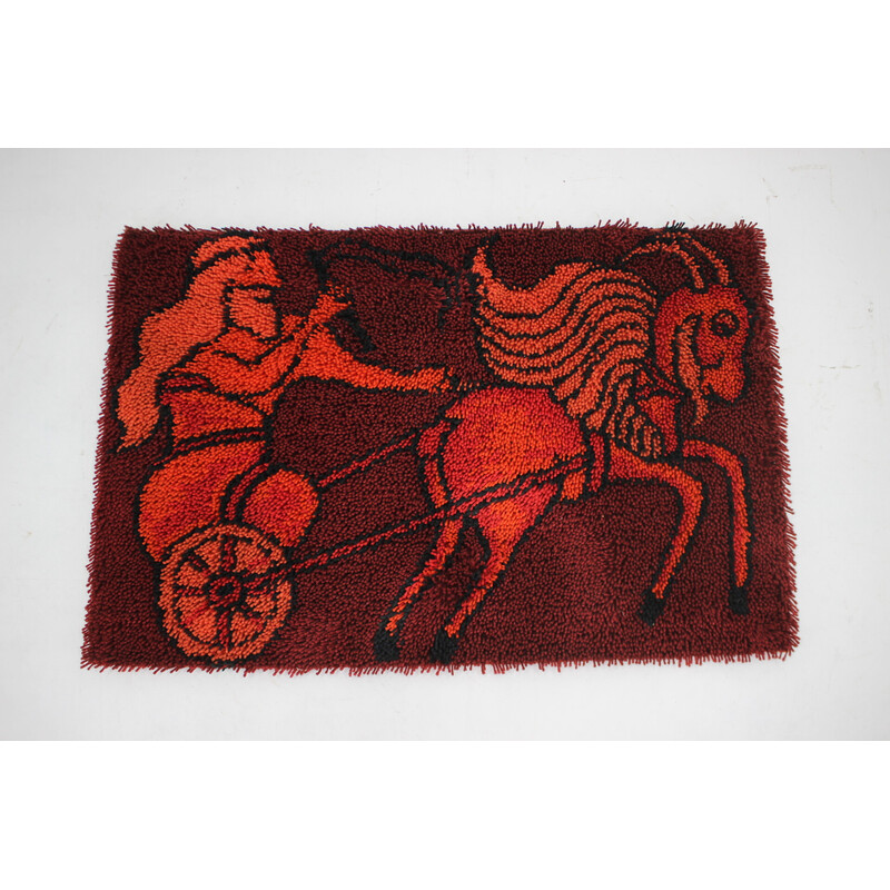 Tapis vintage danois en laine, 1970