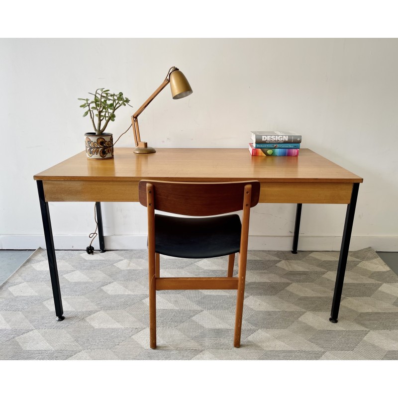 Vintage school desk, 1980s