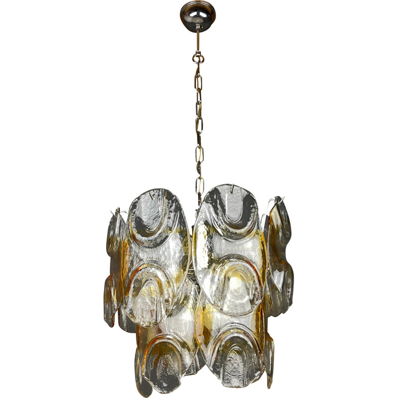 Vintage Murano glass chandelier by Mazzega, Italy 1960s