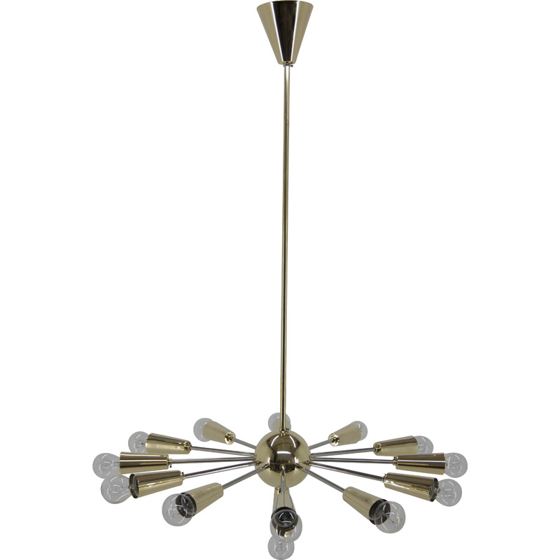 Vintage Sputnik chandelier, Czechoslovakia 1960