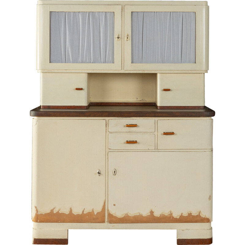 Vintage kitchen cabinet in two parts, Germany 1930