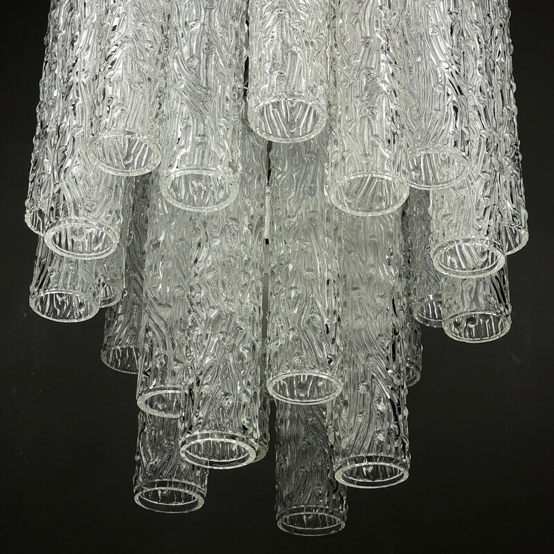 Vintage Tronchi chandelier in Murano glass by Toni Zuccheri for Venini and Co, Italy 1960