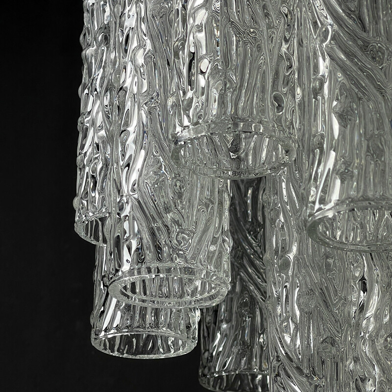 Lámpara Tronchi vintage en cristal de Murano por Toni Zuccheri para Venini and Co, Italia 1960