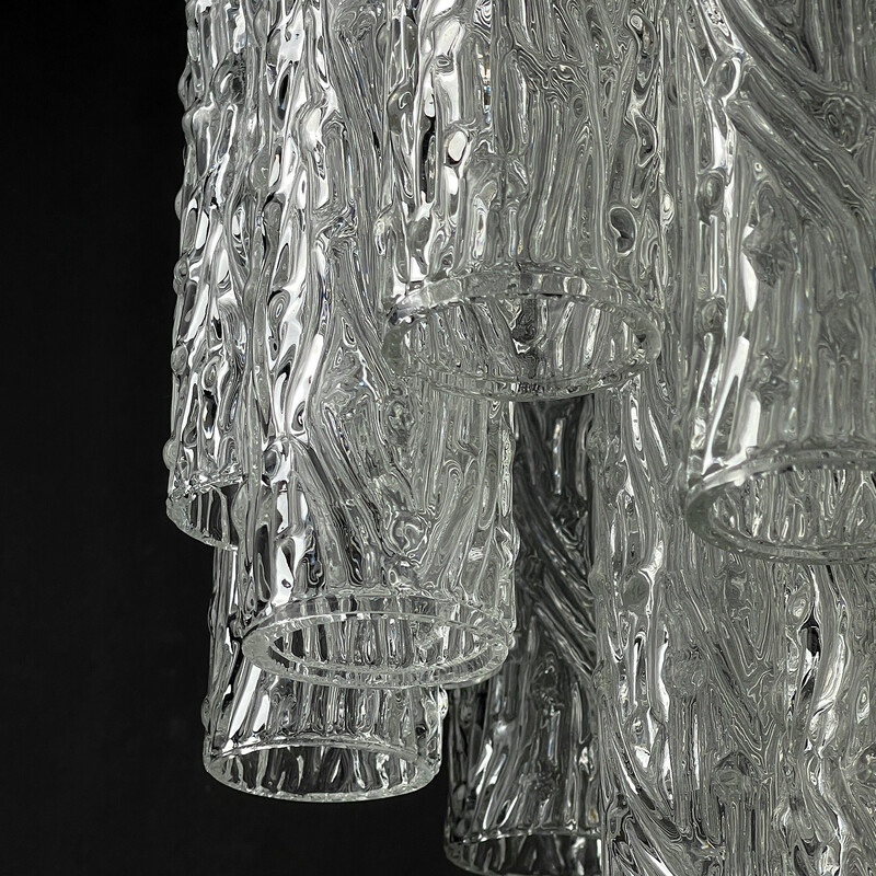 Vintage Tronchi chandelier in Murano glass by Toni Zuccheri for Venini and Co, Italy 1960