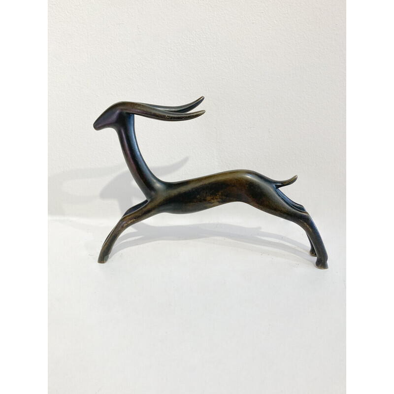 Vintage bronzen sculptuur van Carlo Scarpa, Italië