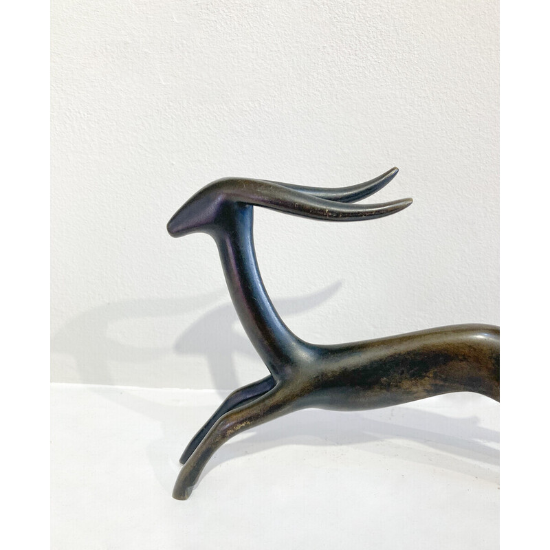 Vintage bronze sculpture by Carlo Scarpa, Italy