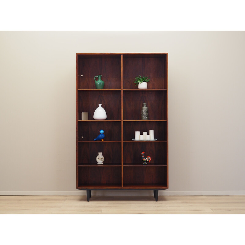 Vintage Danish rosewood bookcase by Omann Jun, 1970s