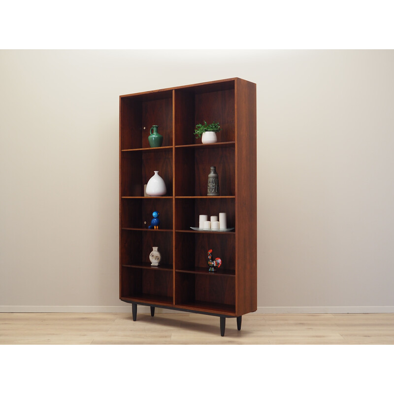 Vintage Danish rosewood bookcase by Omann Jun, 1970s