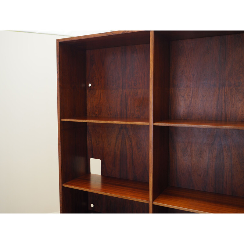 Vintage Danish rosewood bookcase by Omann Jun, 1970s