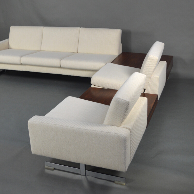 White sofa set model Pluraform by Rolf Benz  - 1960s