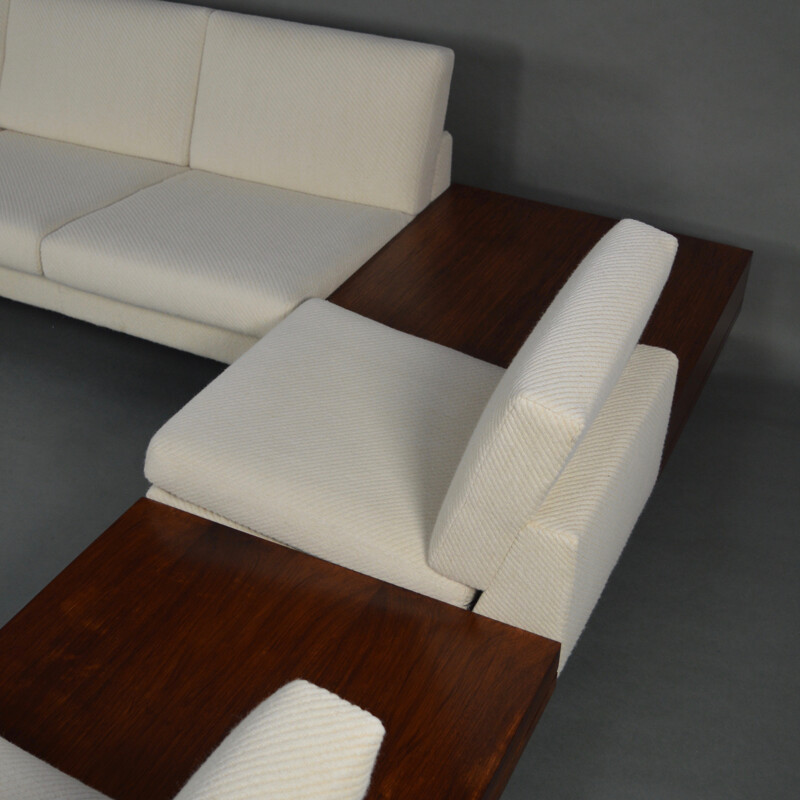 White sofa set model Pluraform by Rolf Benz  - 1960s