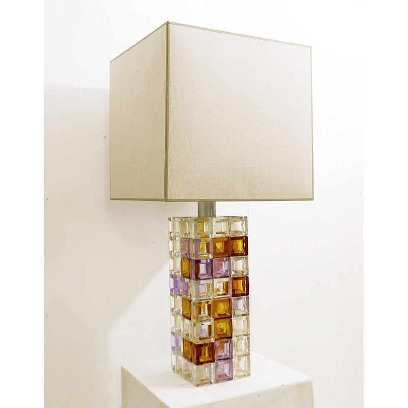 Mid-century Italian Murano glass table lamp by Albano Poli for Poliarte, 1960s