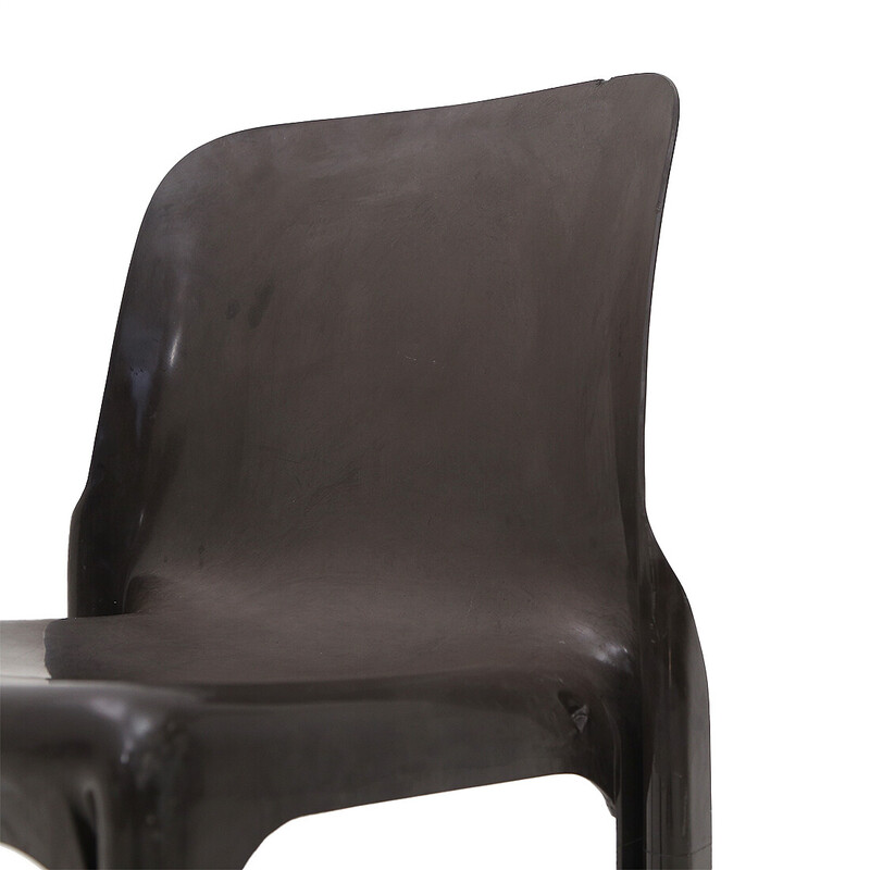 Juego de 6 sillas vintage "Selene" de Vico Magistretti para Artemide, años 60