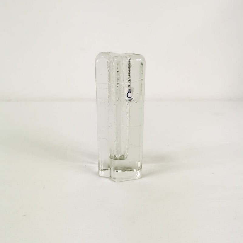 Vintage kristallen glazen vaas van Christinen Hutte, Duitsland 1960