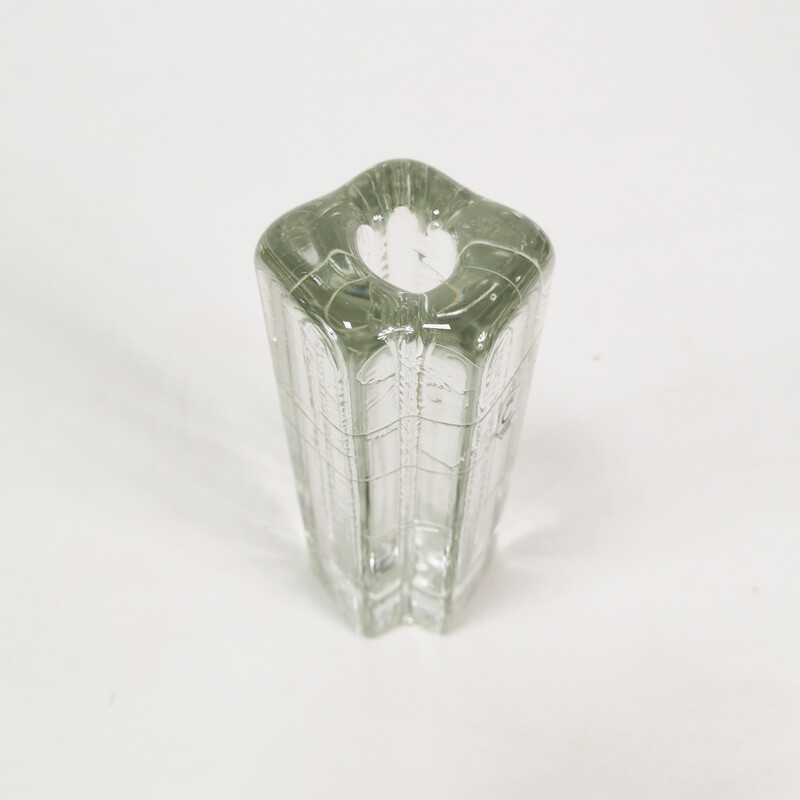 Vase vintage en verre cristallin de Christinen Hutte, Allemagne 1960