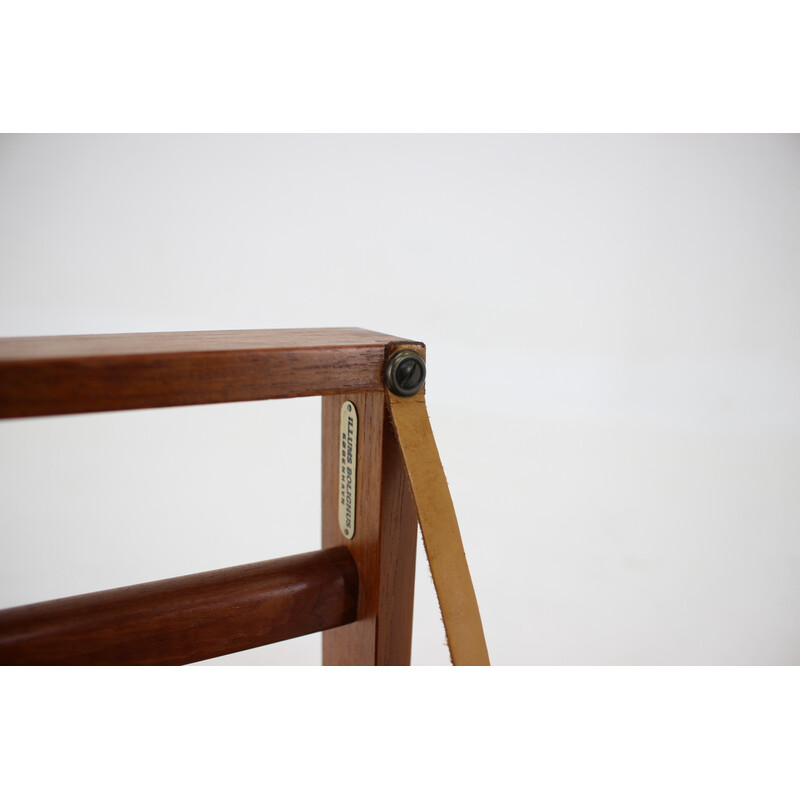 Vintage Adam Hoff and Poul Østergaard teak coat rack, 1960