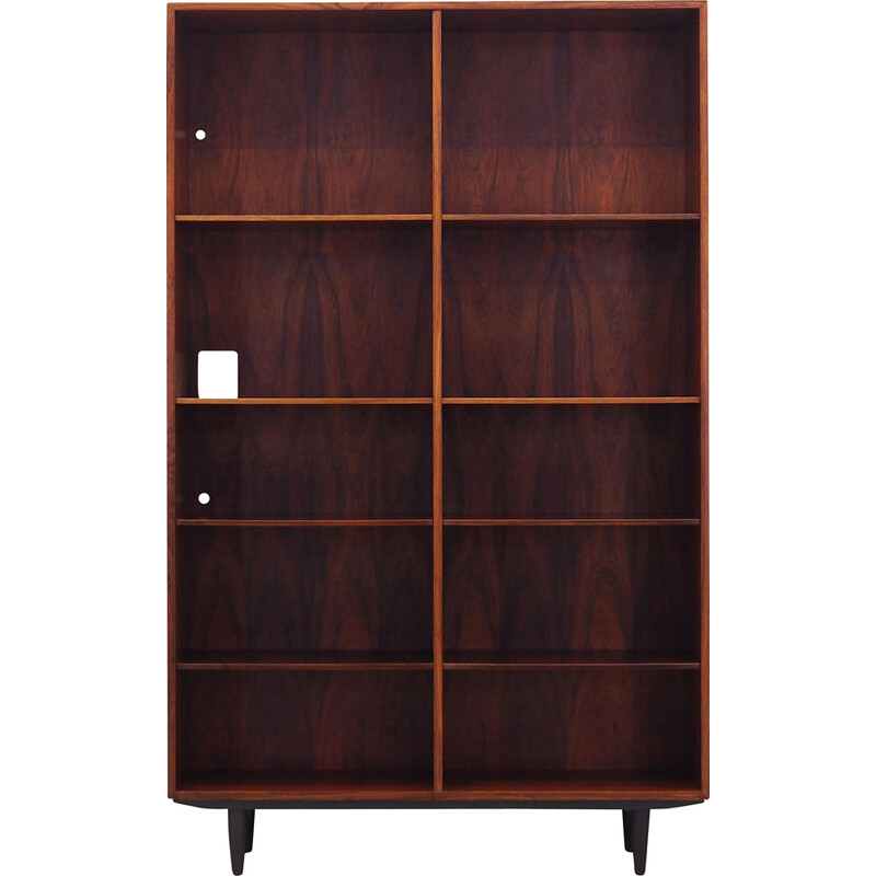 Vintage Danish rosewood bookcase by Omann Jun, 1970s