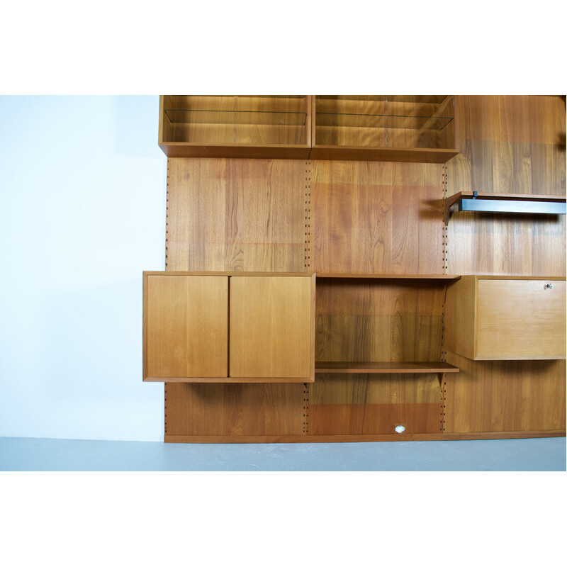 Modular vintage teak wall system by Poul Cadovius for Cado, 1959