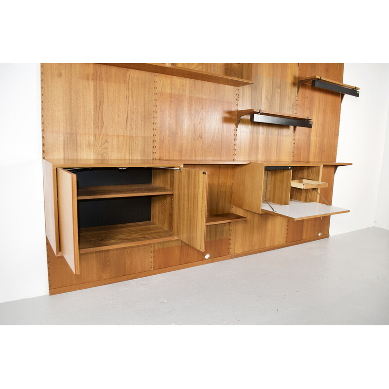 Modular vintage teak wall system by Poul Cadovius for Cado, 1959