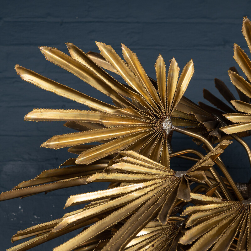 Lampadaire vintage en forme de palmier par Christian Techouyeres pour Maison Jansen, France 1970