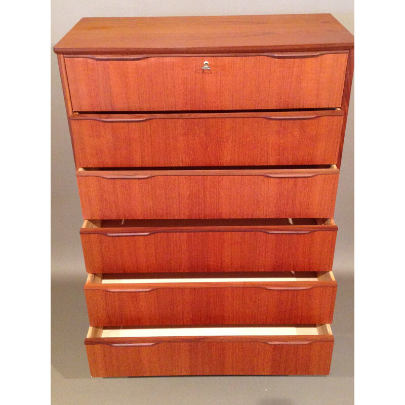 Chest of drawers in teak - 1950s
