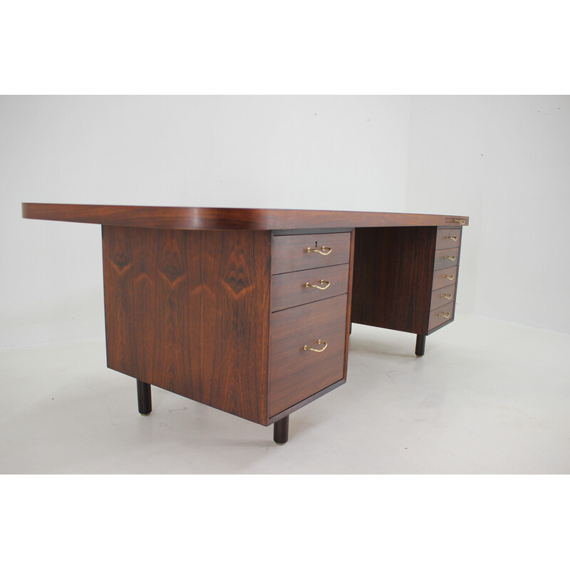 Vintage rozenhouten bureau, 1960