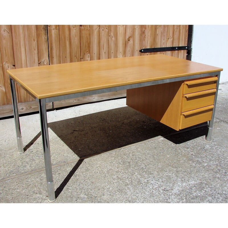 Bureau vintage en chêne par Kinnarps, 1990