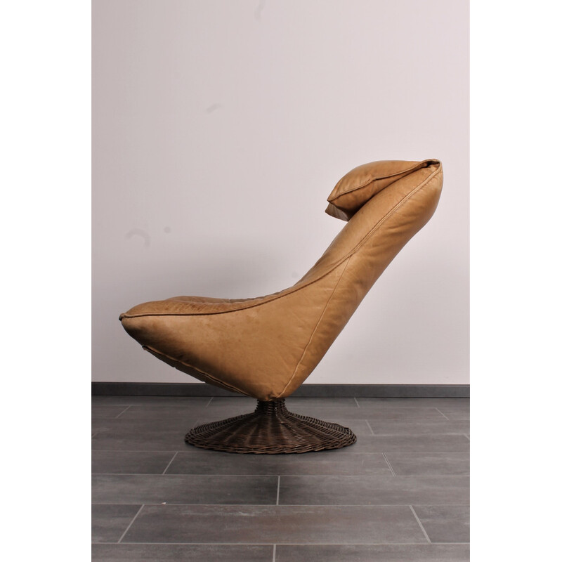 Fauteuil vintage Delantra en cuir