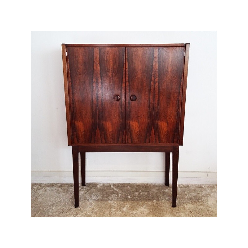 Rio rosewood cabinet with 3 storage spaces - 1960s