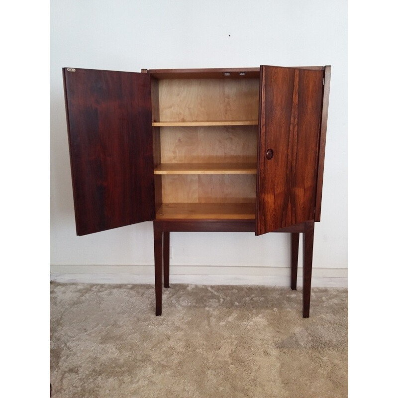 Rio rosewood cabinet with 3 storage spaces - 1960s