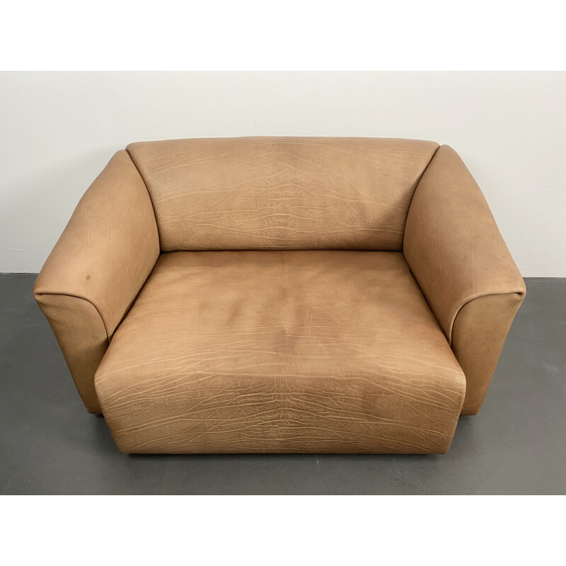 Vintage Ds-47 Sofa in cognacfarbenem Leder von De Sede, Schweiz 1970