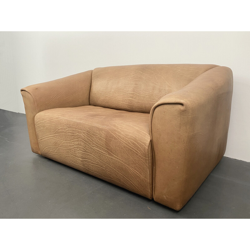 Vintage Ds-47 Sofa in cognacfarbenem Leder von De Sede, Schweiz 1970