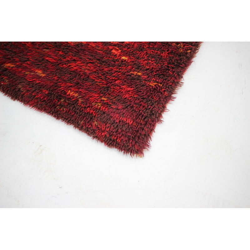 Tapis abstrait vintage en laine, Danemark 1970