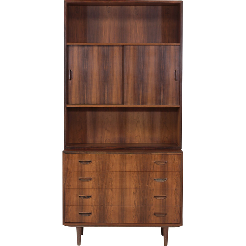 Vintage rosewood chest and bookcase for P. Westergaard