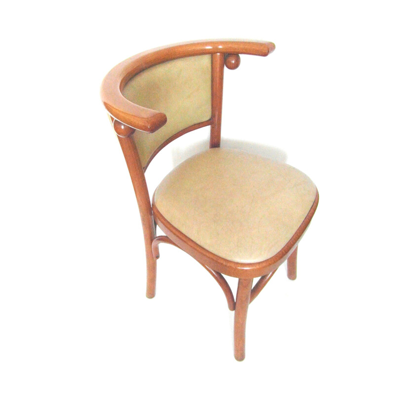 Fauteuil vintage en hêtre massif par Joseff Hoffmann - 1960