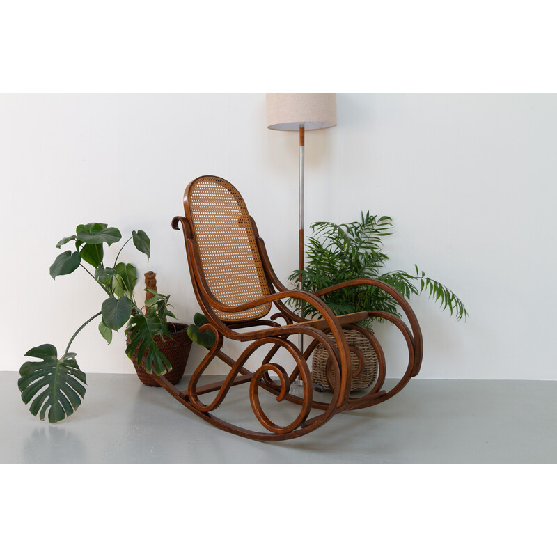 Vintage bentwood rocking chair, 1950