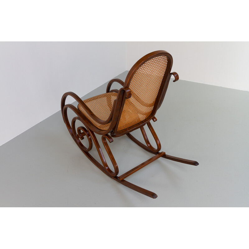 Vintage bentwood rocking chair, 1950