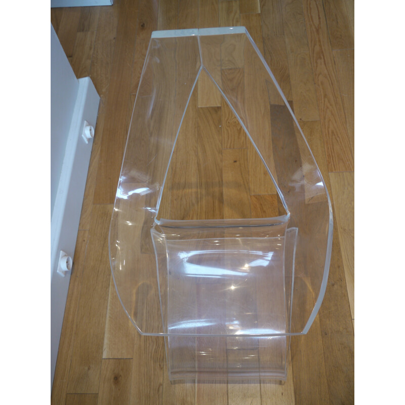 "Lucite" transparent chair, Michel DUMAS - 1970s
