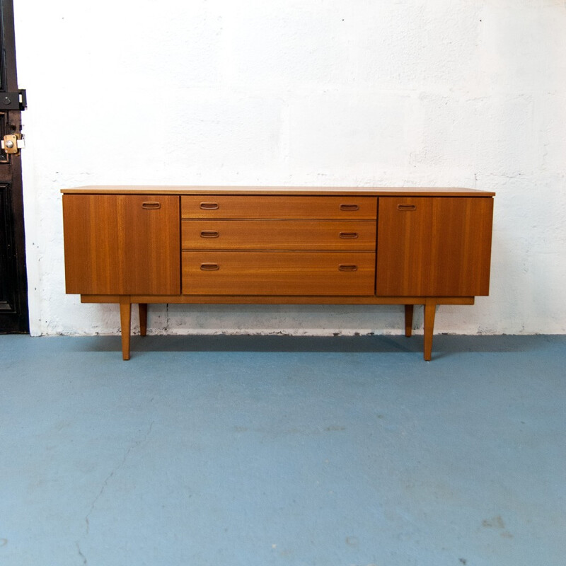 Scandinavian clear teak sideboard - 1960s