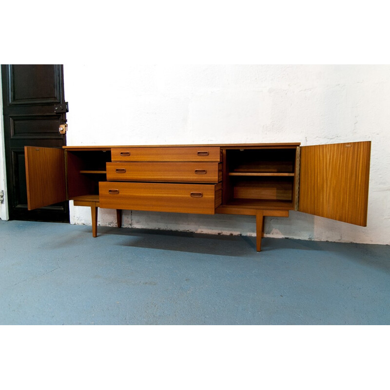 Scandinavian clear teak sideboard - 1960s