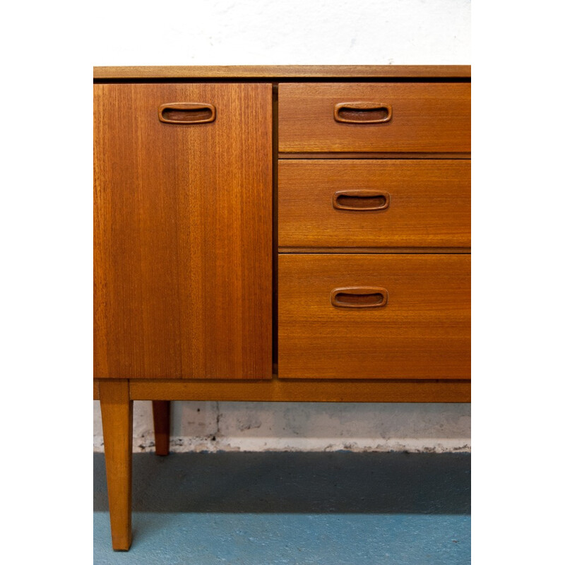 Scandinavian clear teak sideboard - 1960s