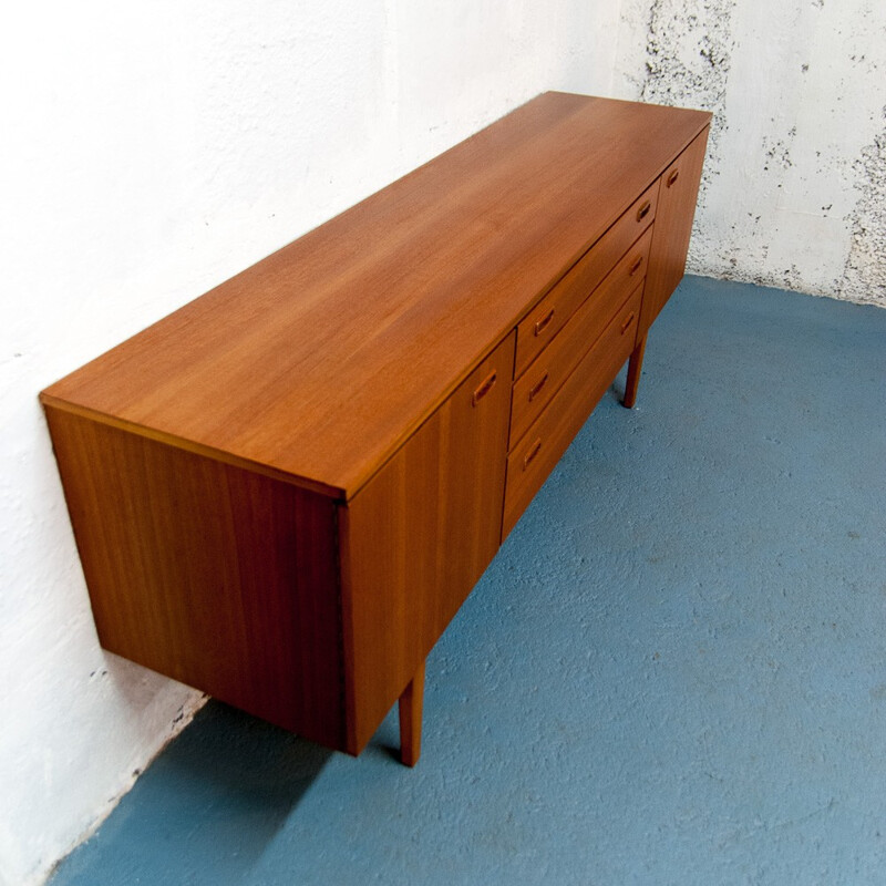 Scandinavian clear teak sideboard - 1960s