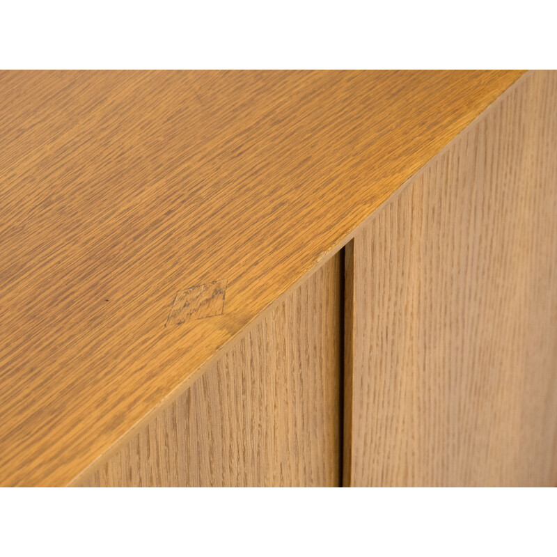 Credenza vintage in legno di quercia con anta scorrevole di Poul Cadovius per Cado, Danimarca 1960