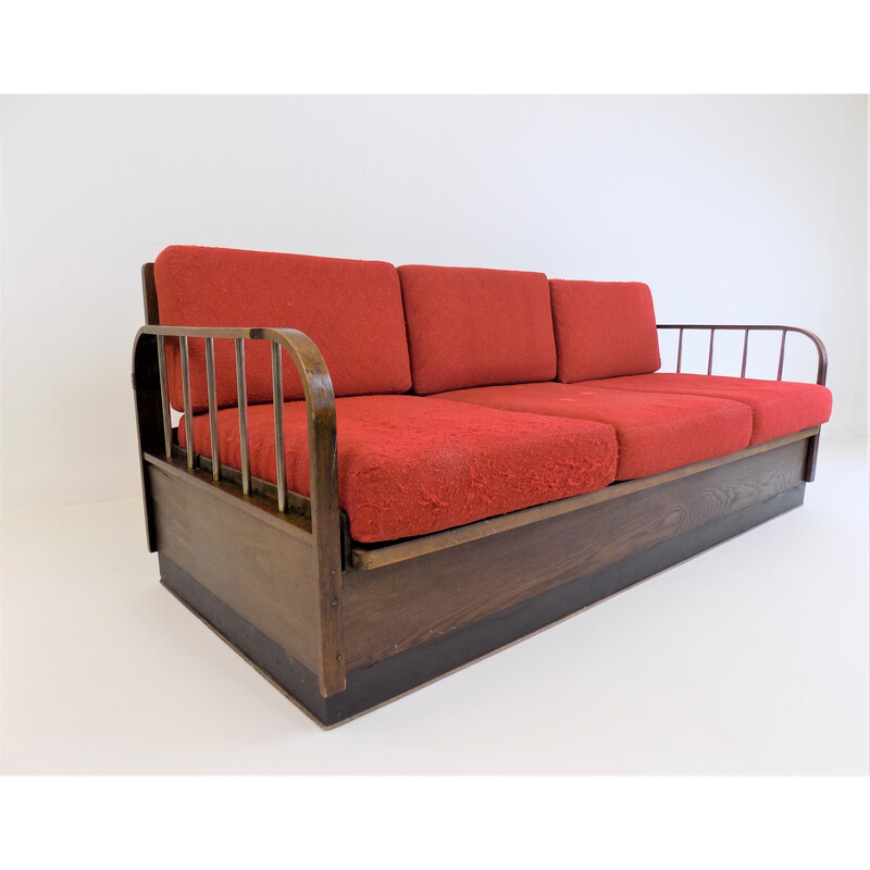 Vintage Bauhaus sofa H-215 by Jindrich Halabala for Up Zavody