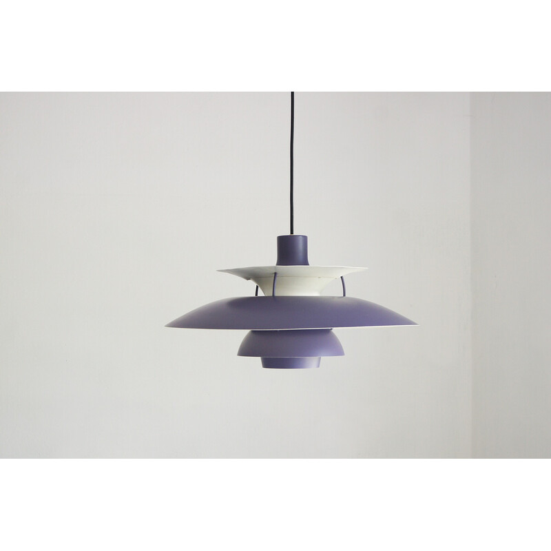 Lámpara vintage Ph5 violeta de Poul Henningsen para Louis Poulsen, 1960